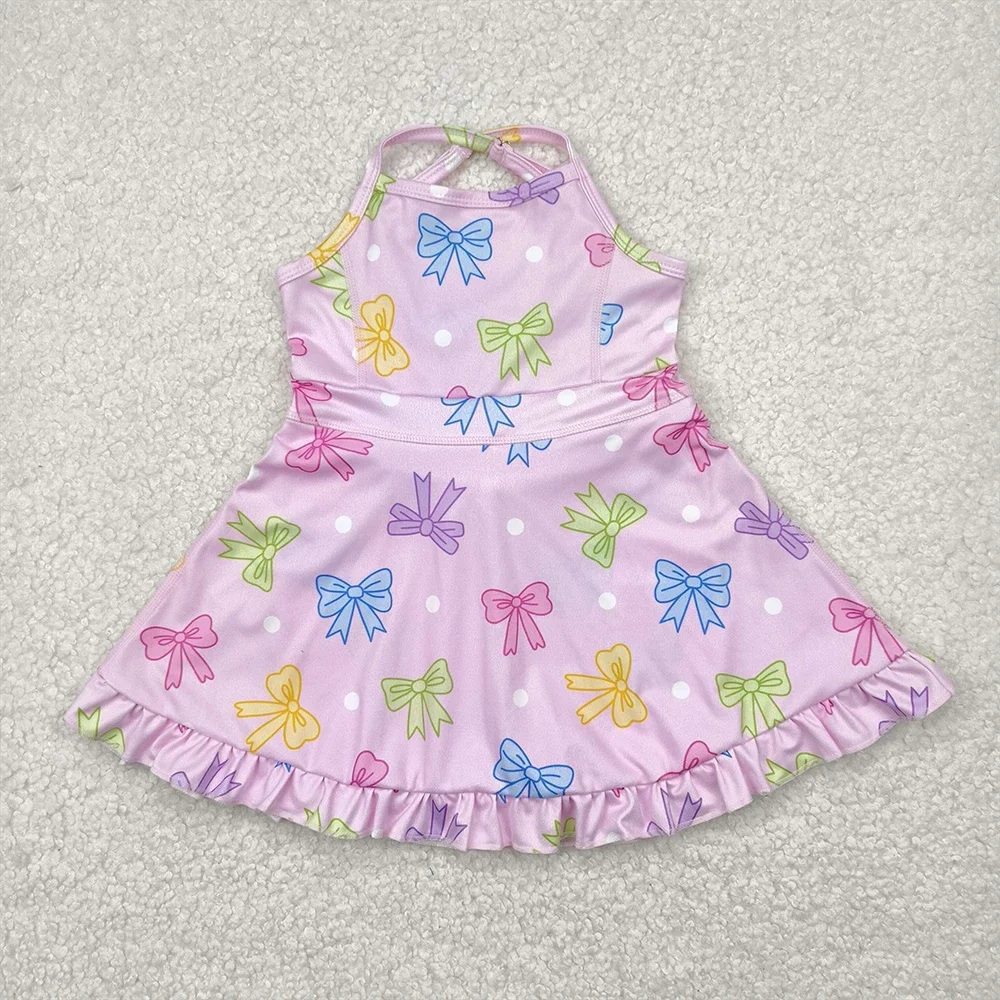 

Toddler Strap Colorful Baby girls Athletic Dresses Short Children Boutique Sport Dress