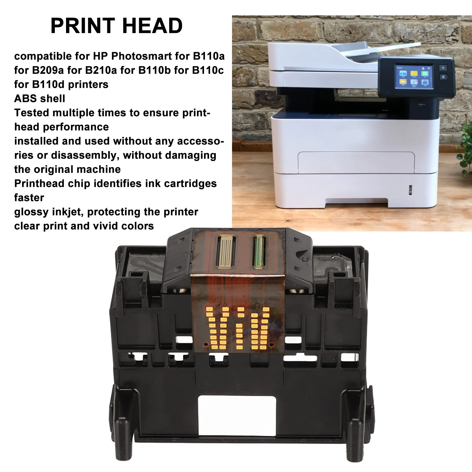 Print Head Print Head ABS Printhead Replacement Kit for HP Photosmart for B110a for B209a for B210a for B110b for B110c Printers