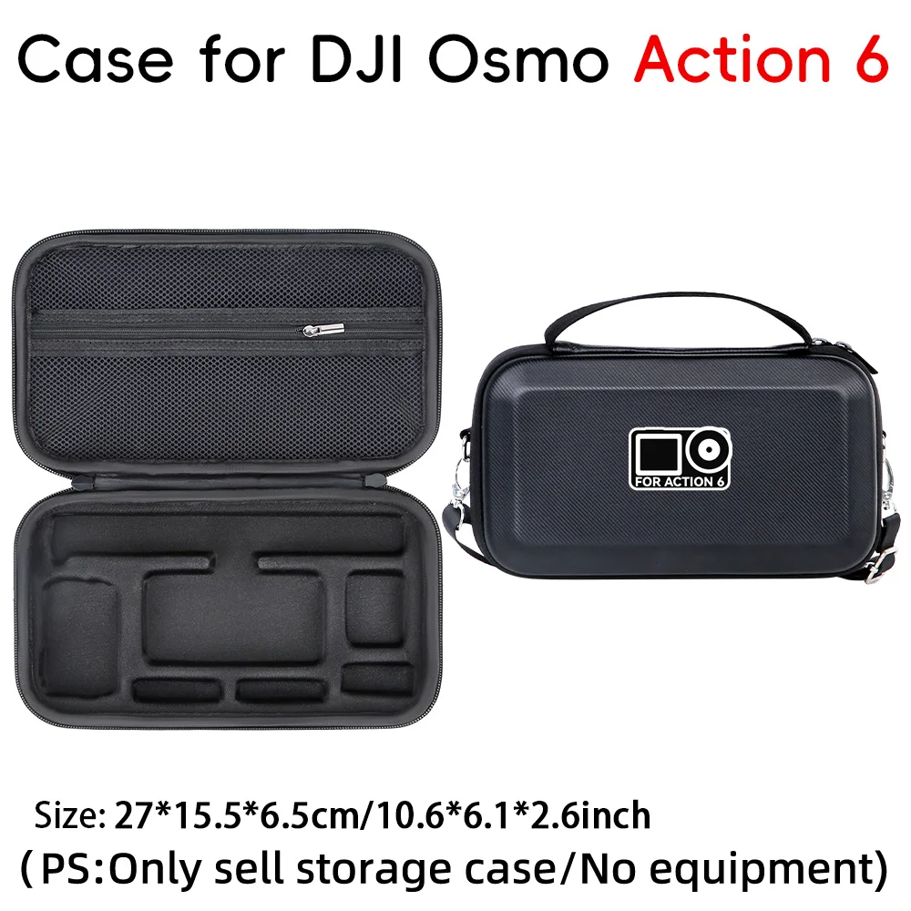 

For DJI ACTION 6 Lined Integrated Storage Case, High - Capacity Action Camera Storage Box ,for Travel & Outdoor Photography