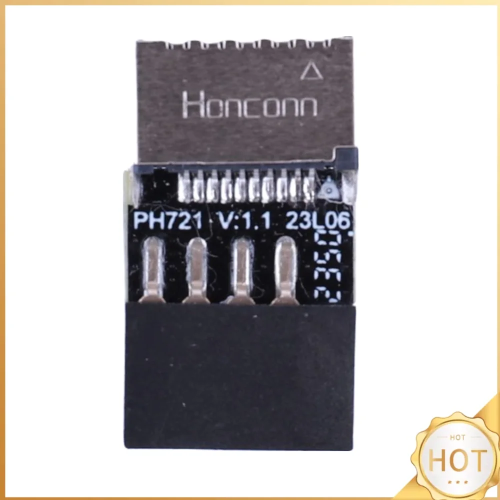 Motherboard USB2.0 9Pin To TYPE-E Female Adapter TYPE-C Socket 9-Pin USB 2.0 Extender Card for OS/Windows Linux