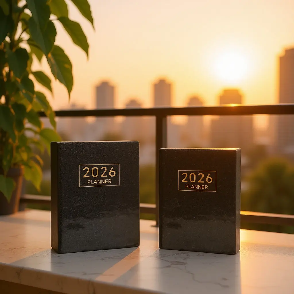 2026 Mini A7 Planner Compact PU Cover Planner Monthly Weekly Calendar Notebook Monthly Planners Plan Book