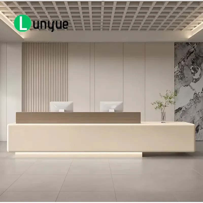 Modern Reception Desk for Hotel Office Welcome Area Front Desk Stylish Design Durable Furniture Professional Business Counter