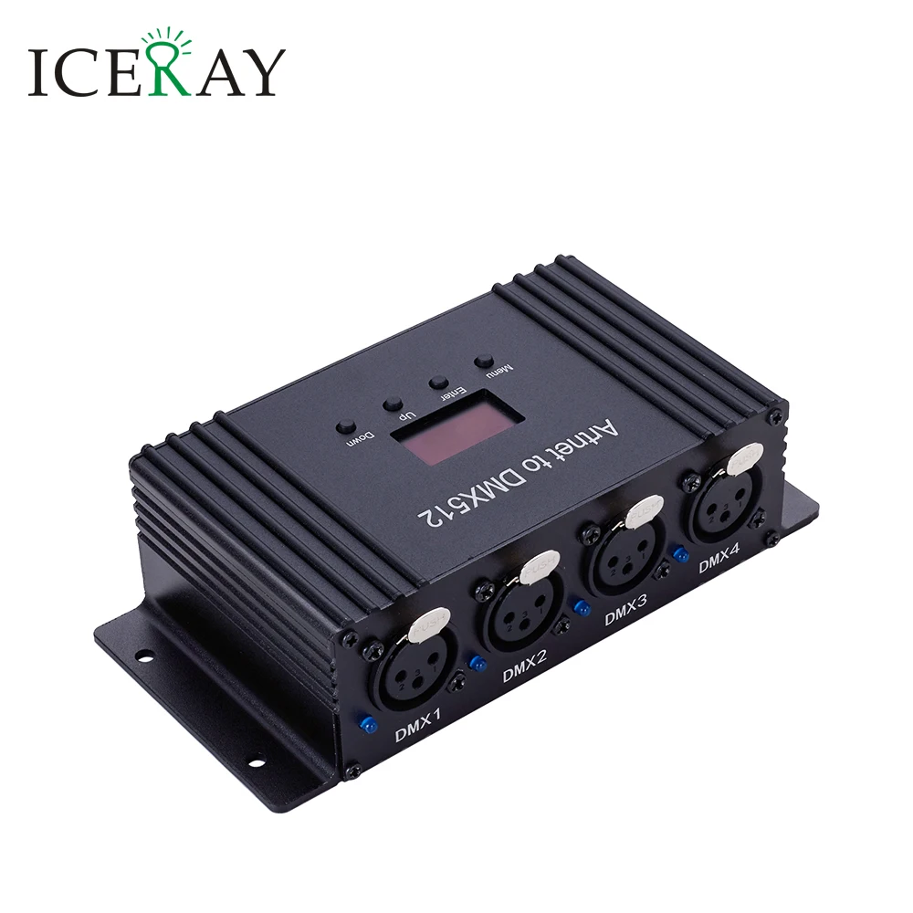 

ArtNet LCD DMX512 RDM Ethernet Lighting Controller Interface 4 Universe 1024 Disco With MA2 Titan Freesytle