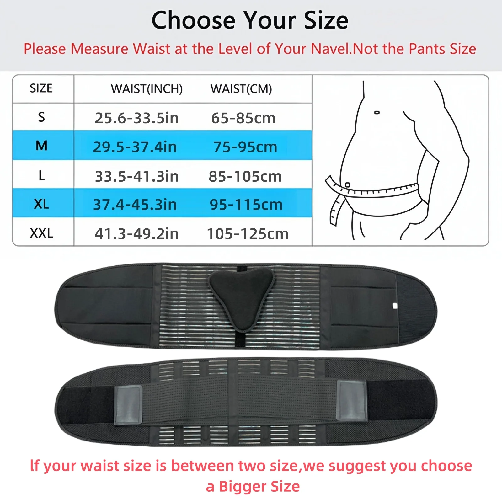 Fish Mesh Back Support Belt Back Brace for Lower Back Pain  With 6 Stays And Dual Adjustable Straps Breathable Waist Brace