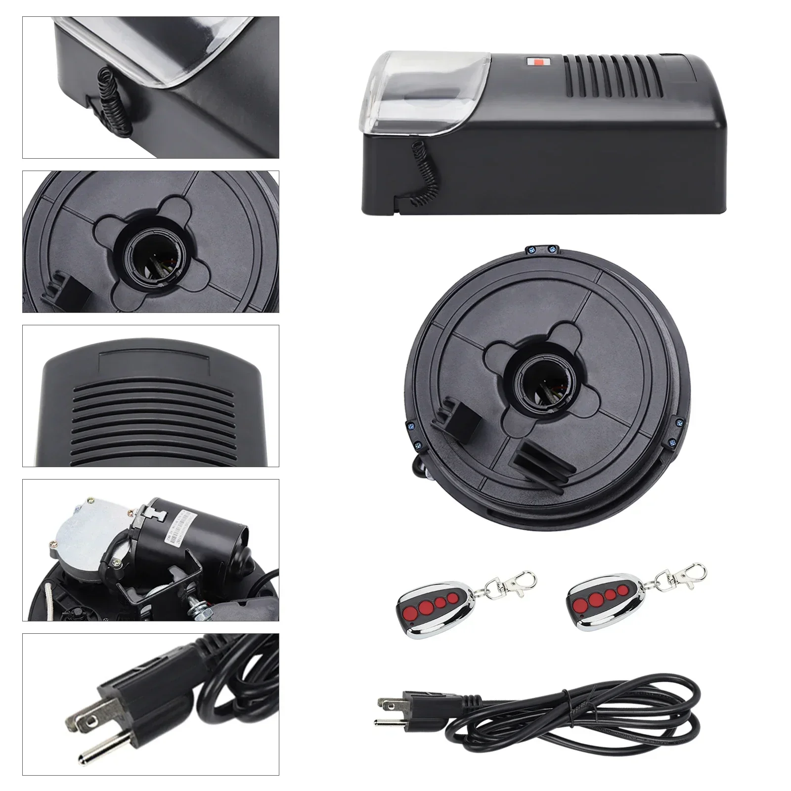 

Force Rolling Shutter w/ 2 Remotes 110V 16.4ft Built-in Motor Electric Garage Roller Remote Door Opener 50M Max 250N