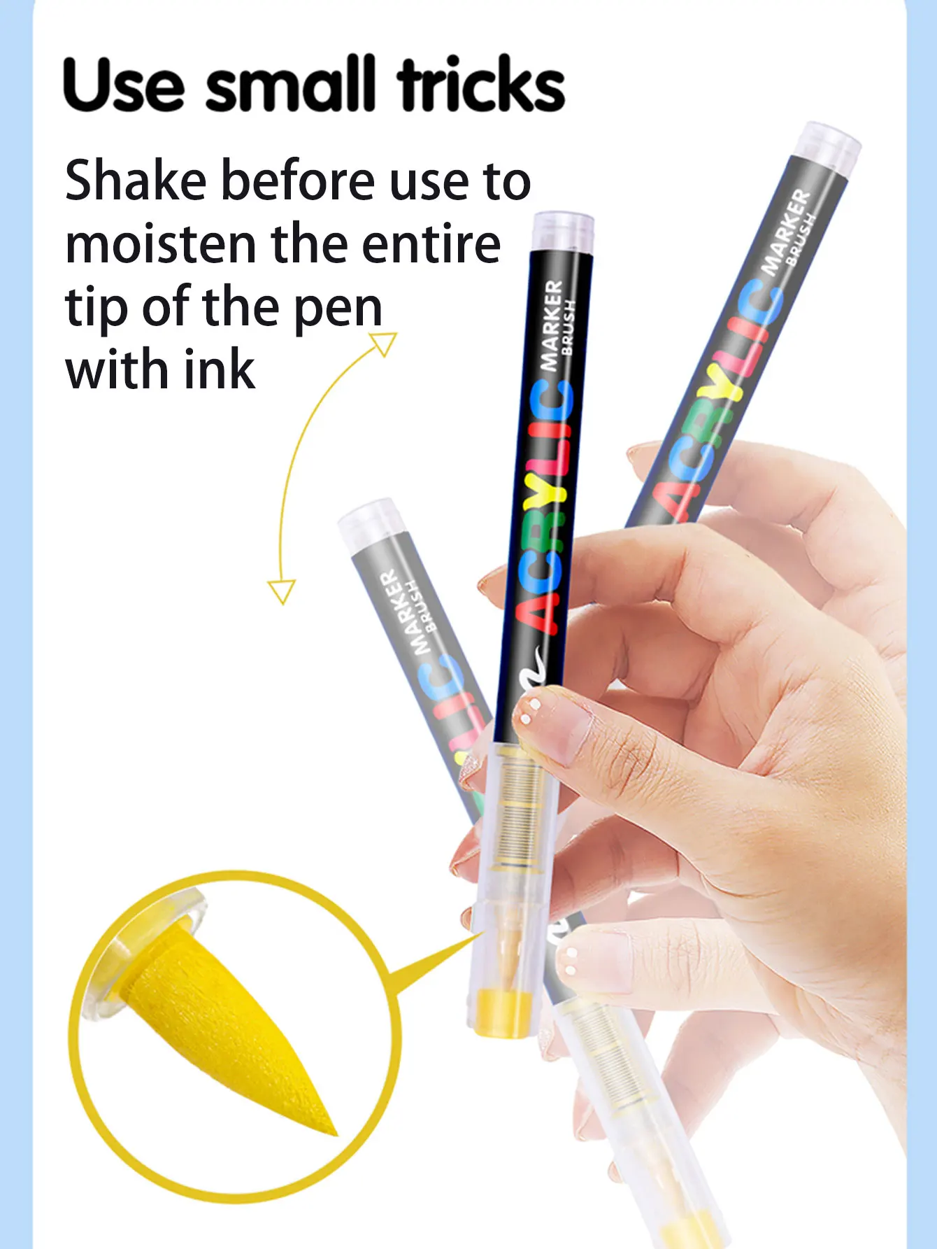 Guangna 288 Colors Acrylic Marker Pen Set,Direct Liquid Marker