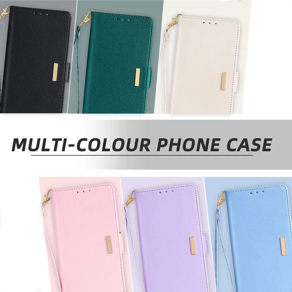 Magnetic Side Buckle Leather Flip Wallet Case for Xiaomi Poco X8 Pro poco X7 Pro Poco X6 X5 X4 X3 Pro GT Cover RFID Blocking