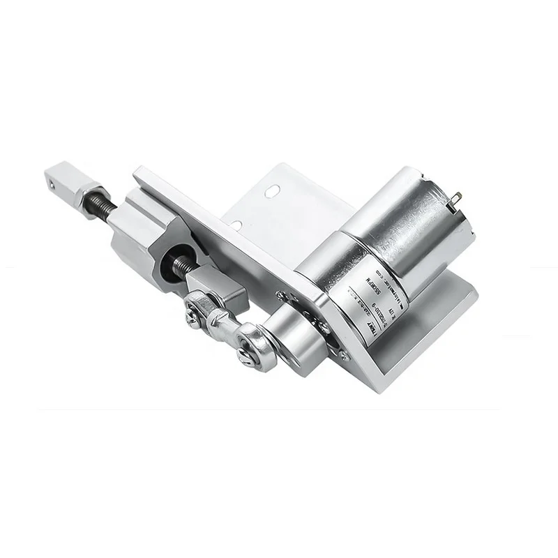 Small DIY Reciprocating Cycle Linear Actuator 12V/24V DC Gear Motor Adjustable Stroke 12/16/20mm 5-1000 RPM for Home Projects