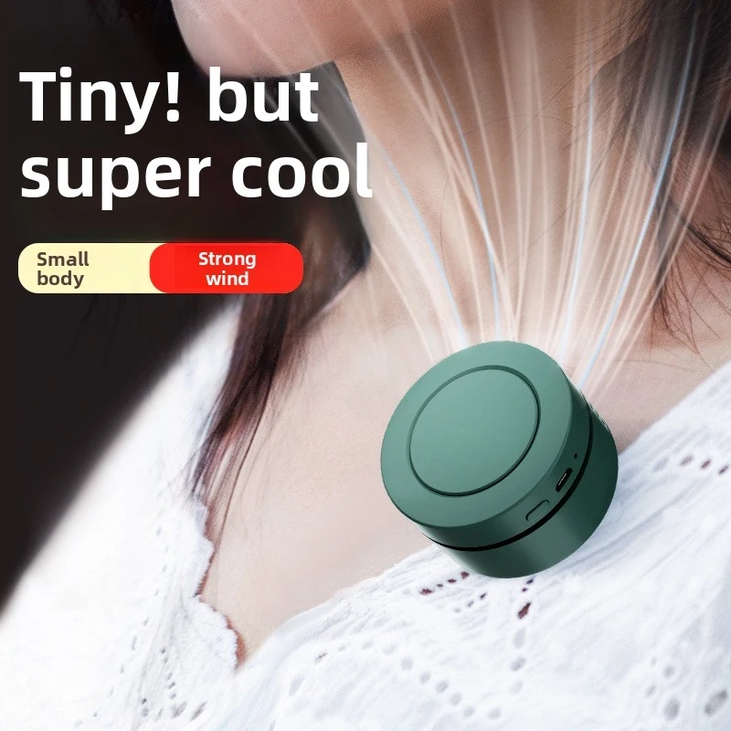 

USB Clip-on Mini Fan, 2-in-1 Neck & Waist Mount, Ultra Quiet Strong Airflow, Portable for Dormitory & Outdoor