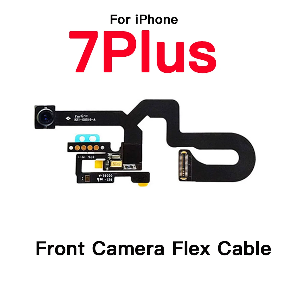 Front Camera With Flex Cable Replacement For iPhone 7 8 Plus X XR XS 11 Pro Max Positive Camera Module NO Face ID