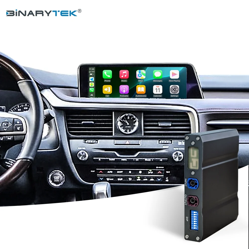 NewFor LEXUS RX ES NX CT IS RC 2013-2020 Binarytek Wireless CarPlay Android Auto Adapter Module Car Radio