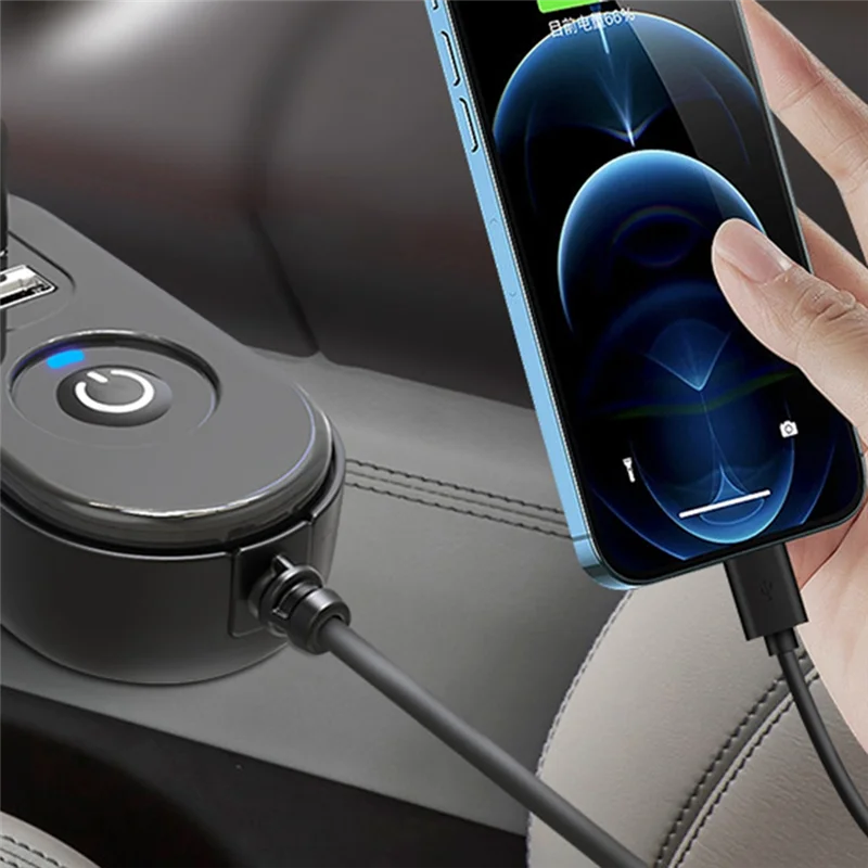 

A82T-24V/12V Car Fan Cooling Circulator 360 Degree-Rotation Mini Dual Head Usb Charging Electric Car Fans 3 Speeds