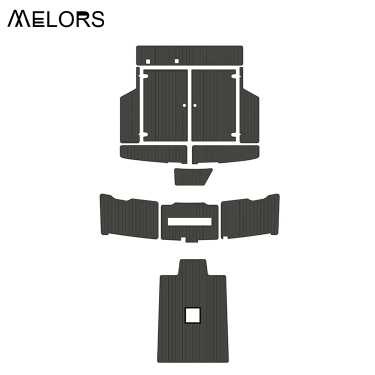 

Customized Grey Black Brushed Non Slip Self Adhesive EVA Foam Sheet Marine Boat Decking Flooring