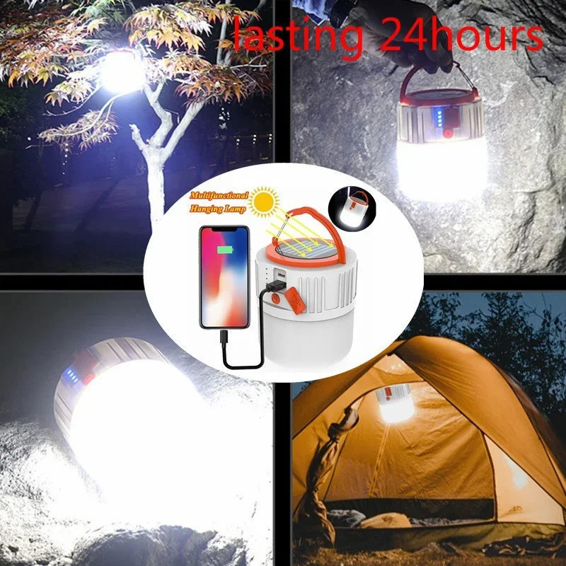 

5 Mold Multifunctional Emergency Power Solar Energy Bank Bulb Lamp Solar USB Rechargeable Tent LED Lamp Camping Light Movable