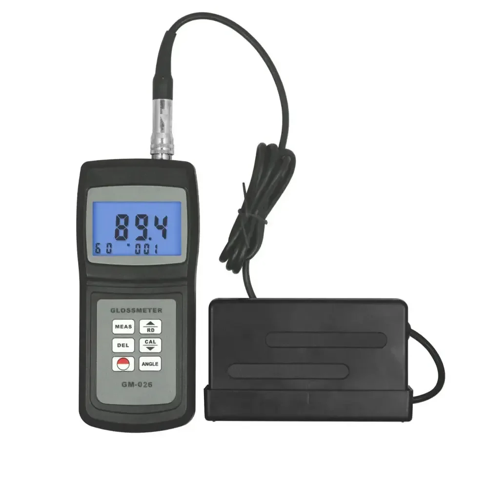 Digital Glossmeter 20/60 Degrees Measuring Angle 0.1-200 GU GM-026 Paint tester Paper Marble Save 254 groups of data