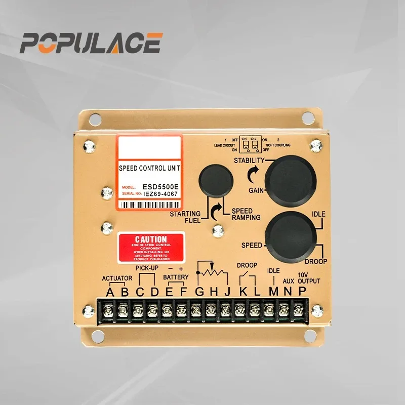 

POPULACE ESD5500E/5111/5550 Diesel Engine Generator Governor Electronic Speed Regulator Unit Speed Accessorie Controller