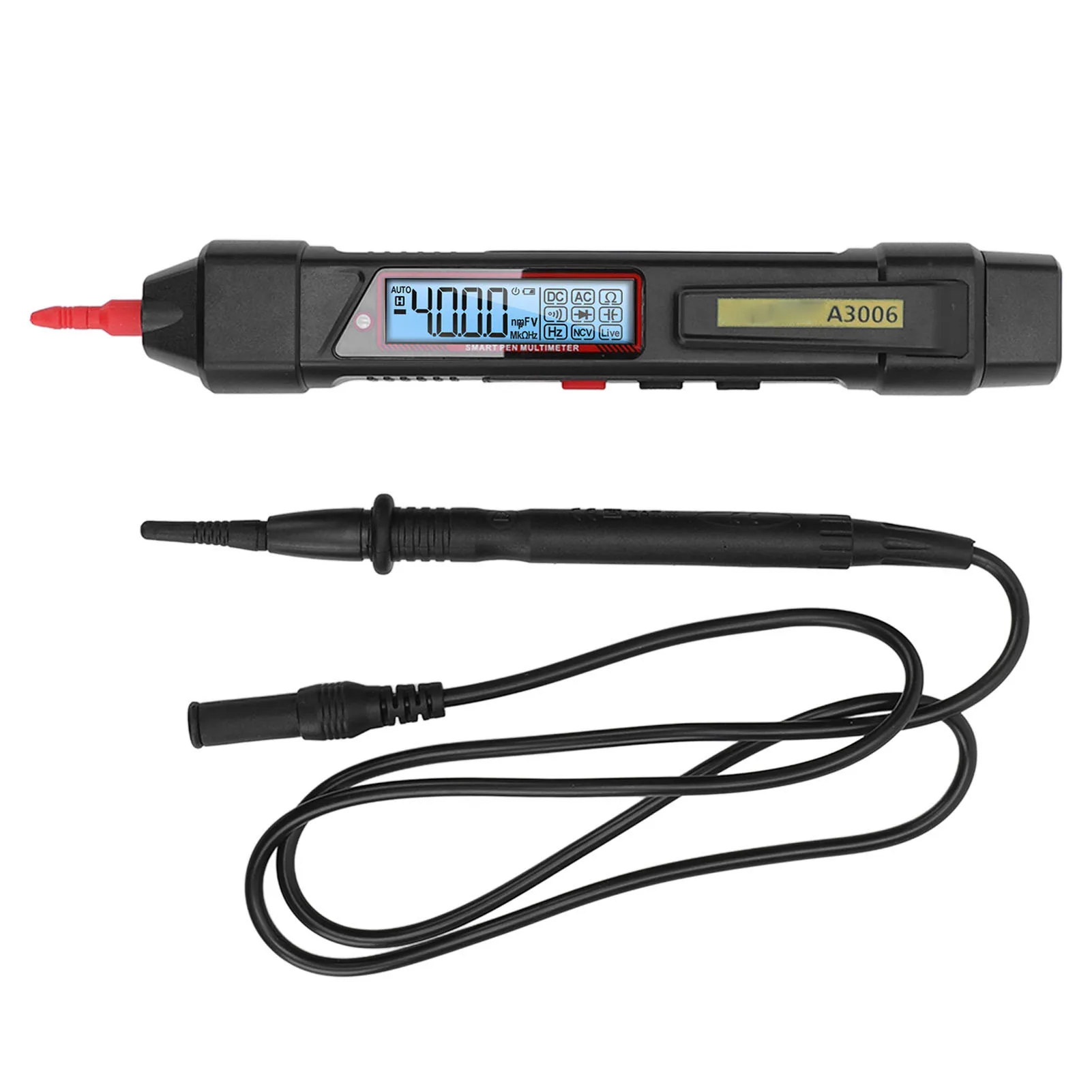 Digital Multimeter Quick Searching  AC Voltage Meter Maximum 4000 Counts Flashlight Function Pen Type for Circuit Inspection