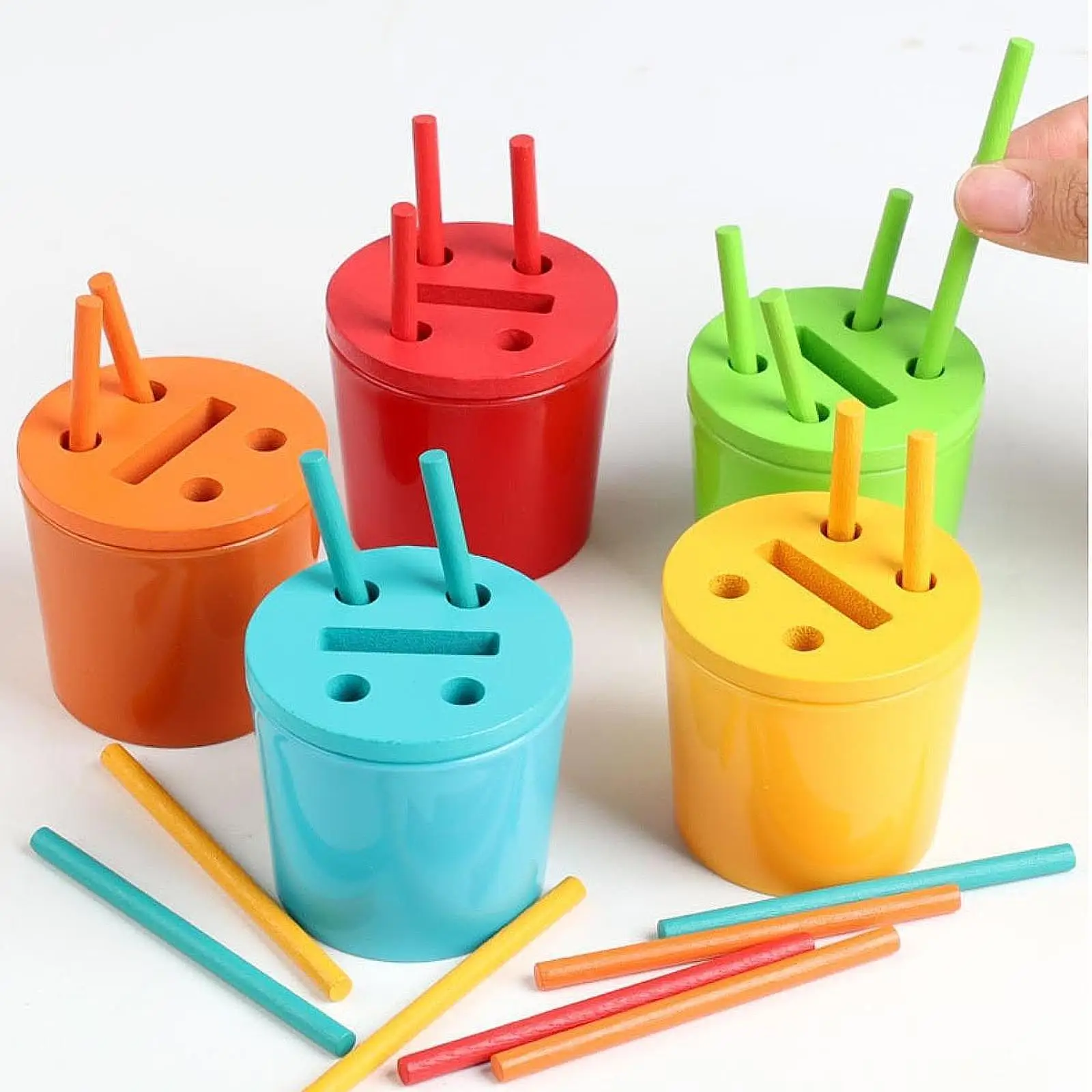 Giocattoli per l'ordinamento dei colori Giochi di abbinamento per età dai 3 anni in su Durevole Pratica Mano Occhio