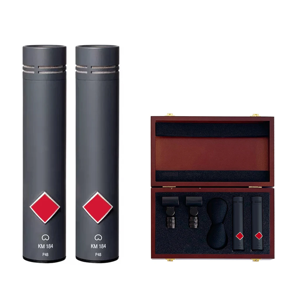 AW01 Professional KM184 Stereo Pair Microphones Ideal for Acoustic Instruments Ensemble Recording Superior Sound Quality