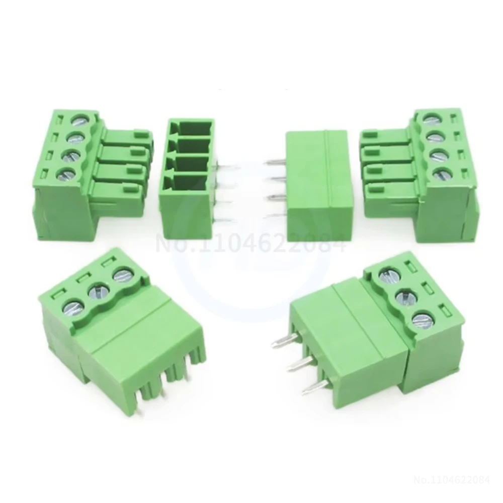 (5 Sets) KF 2EDG 3.5mm 3.81mm 5.08mm PCB Screw Terminal Block Male Plug Female Socket Pin Header Wire Connector 15EDG 3.5 3.81