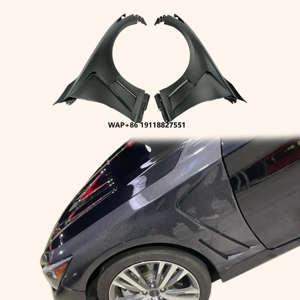 

For Infiniti Q50 2013-24 KZ Style Fiberglass Unpaint Front Bumper Fender Pair