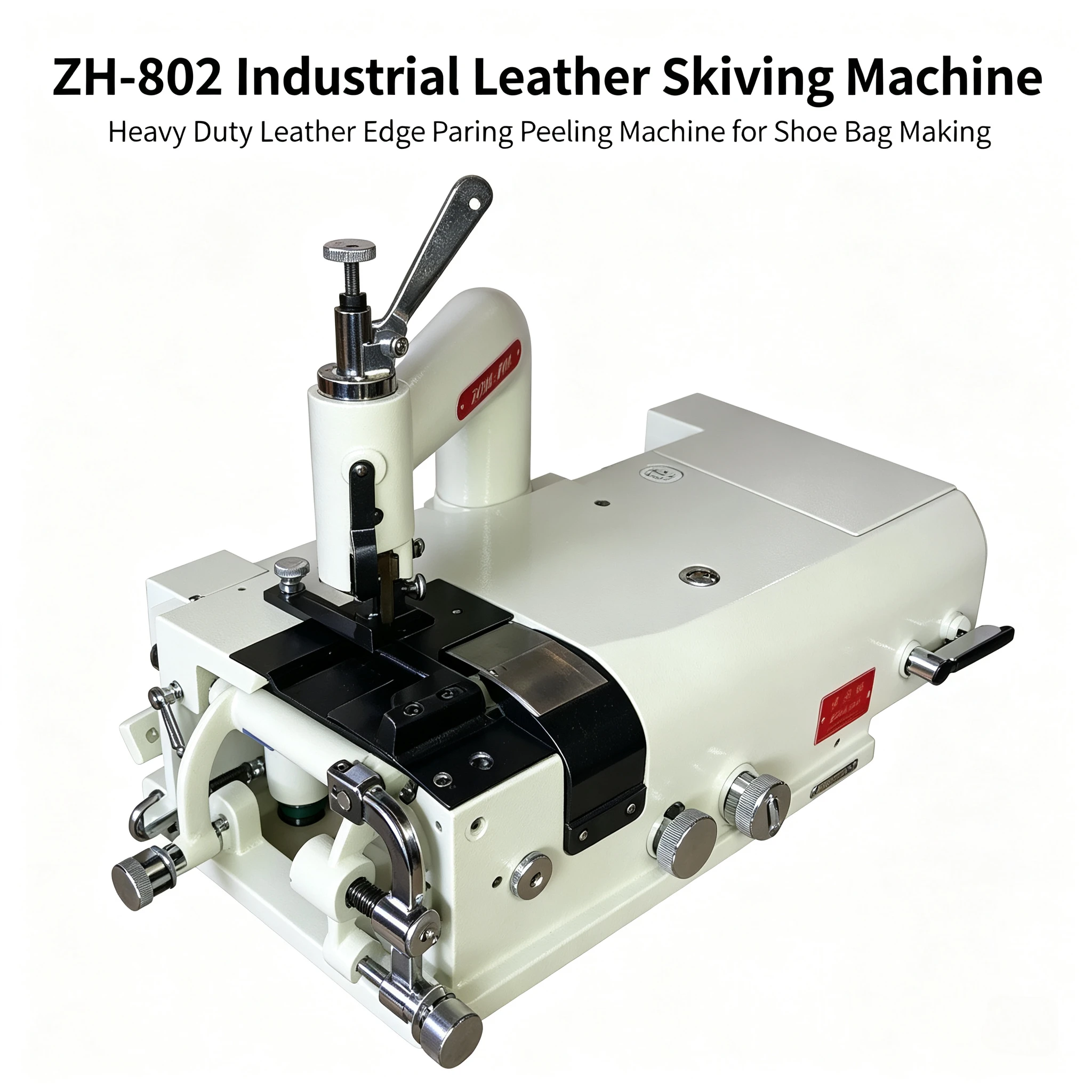 ZH-801 Round Knife Leather Skiving Machine Leather Edge Trimming Peeling Equipment For Leather Goods Processing