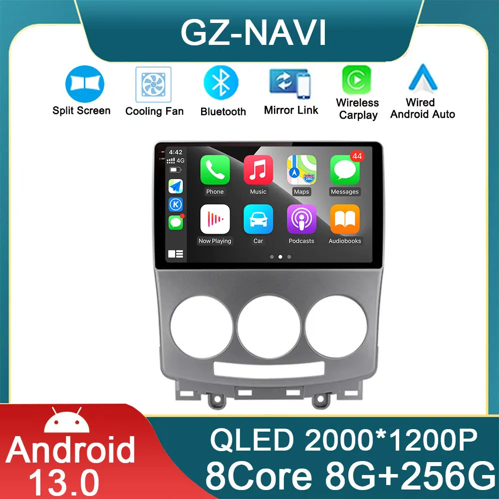 

Автомобильный радиоприемник Android 13, мультимедийный видеоплеер, монитор для Mazda 5 2 CR 2005-2010, экран, Авторадио, навигация, GPS, стерео
