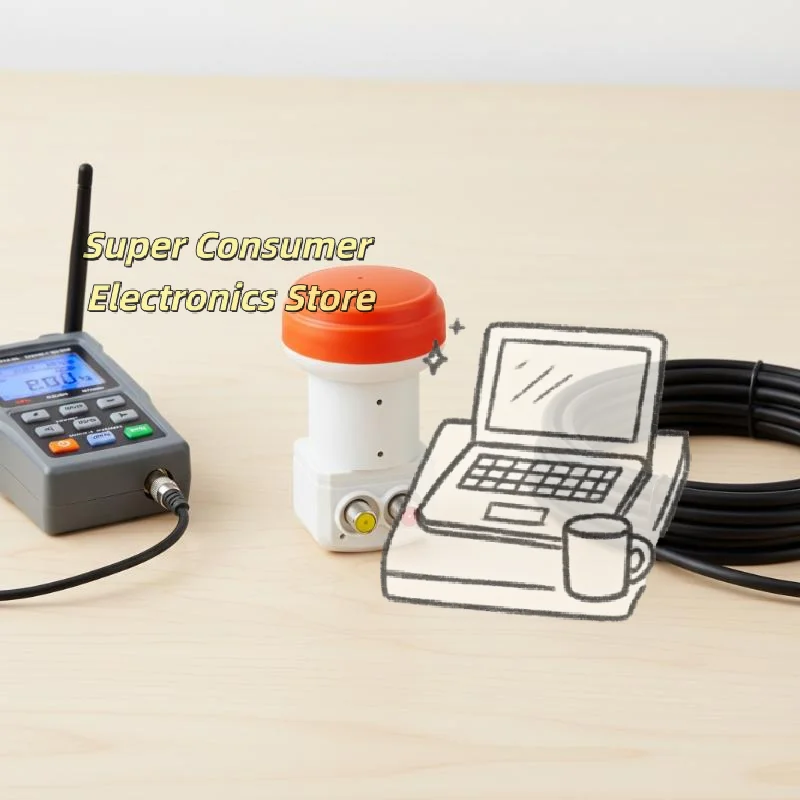 Universal Twin Dual LNB KU Band Linear Converter 2 Output High Quality Stable Signal for Digital Satellite TV Reception at Home