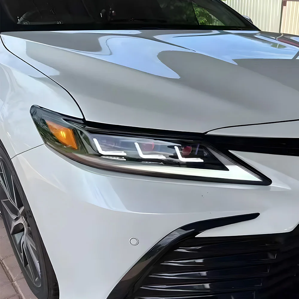 

Для Toyota Camry зарубежная версия 2018-2023, обновленная сборка автомобильных фар, светодиодный светильник Demon Eyes Style 3, аксессуары для линз проектора