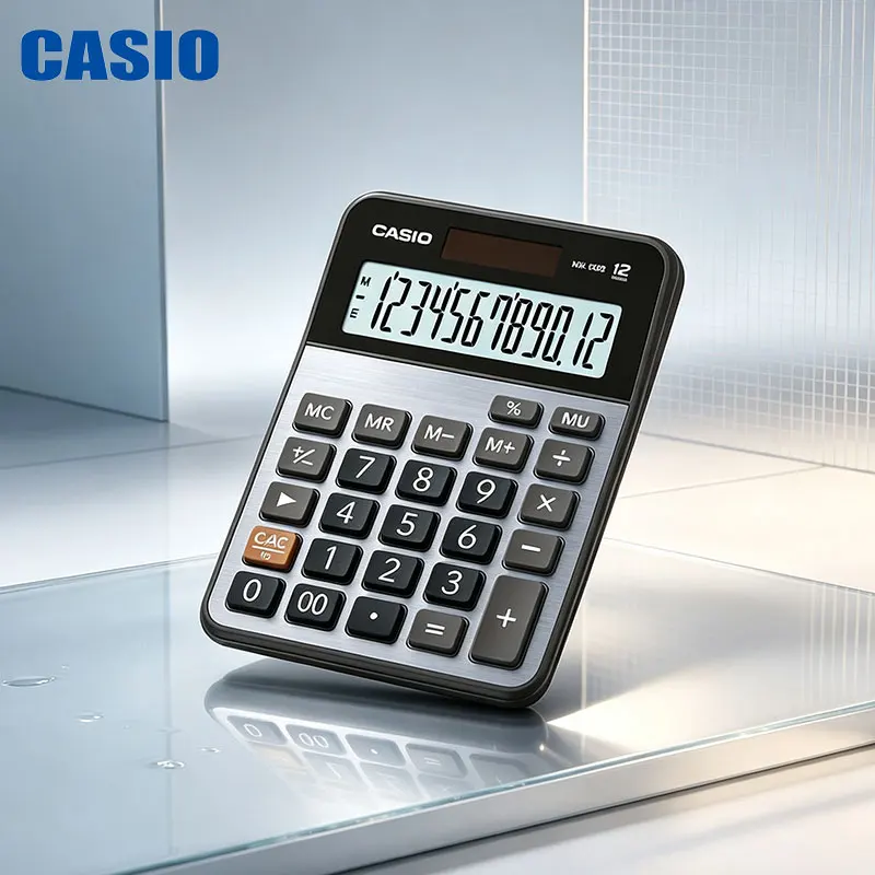 Casio MX-120B/MX-12B/AX-12B/AX-120B/DX-12B Smooth and Fast Business Calculator - Dual-color Molded Keys that Do Not Fade