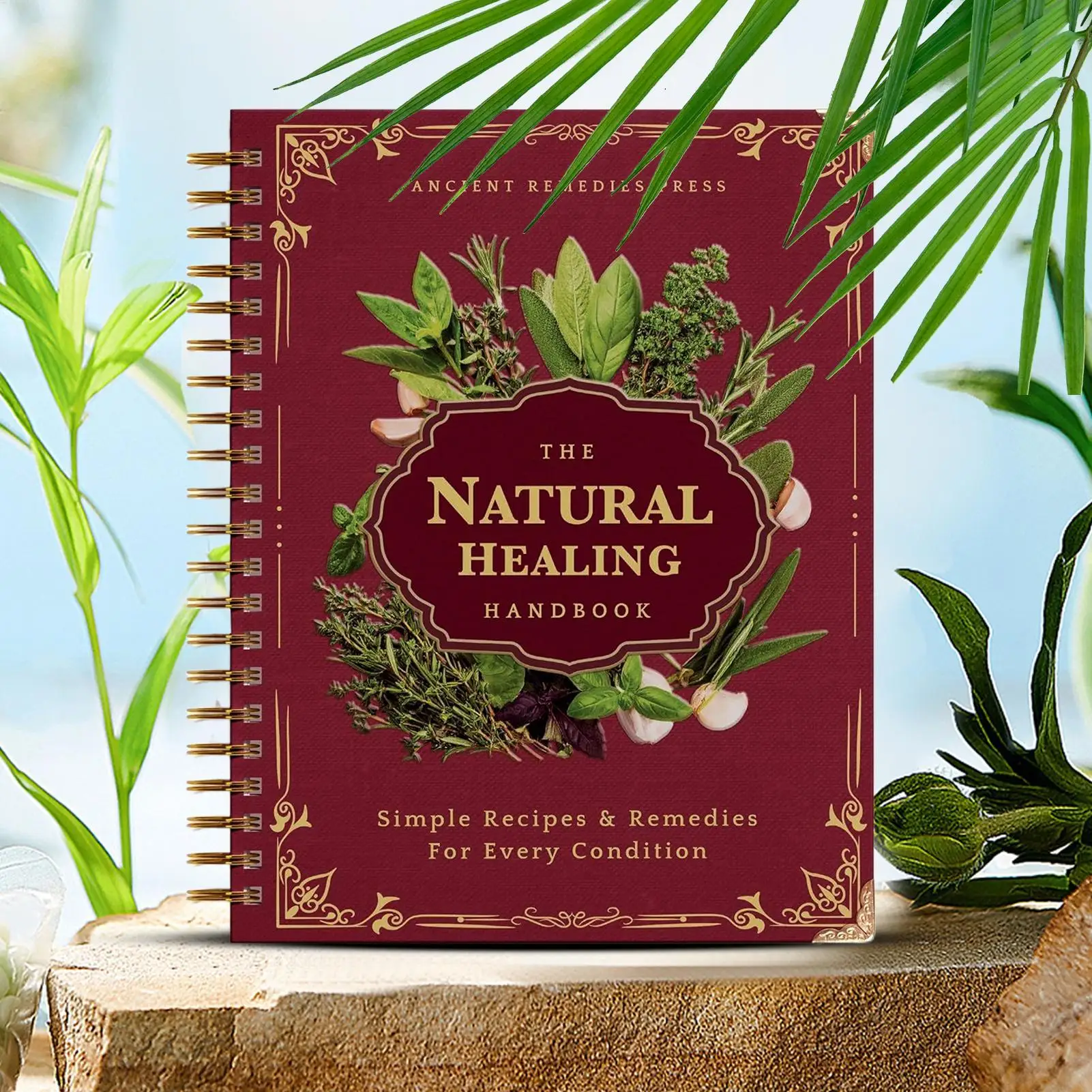 guia de saúde humana livro tema planta comer receita espiral encadernação livro natural para família adulto idosos chef estudo