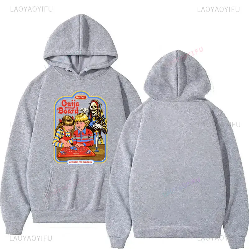 

My First Ouija Board Theme Graphic Sweatshirt Fashion Vintage Streetwear Holiday Gift Pullovers Graphic Hoodie Unisex Hooded