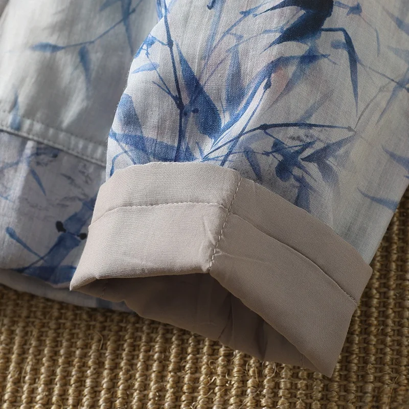 

Retro Thiened Cotton Jaet Women's Lightweight Comfortable Spring Autumn Winter Seasonal Traditional Chinese Sle Button ...