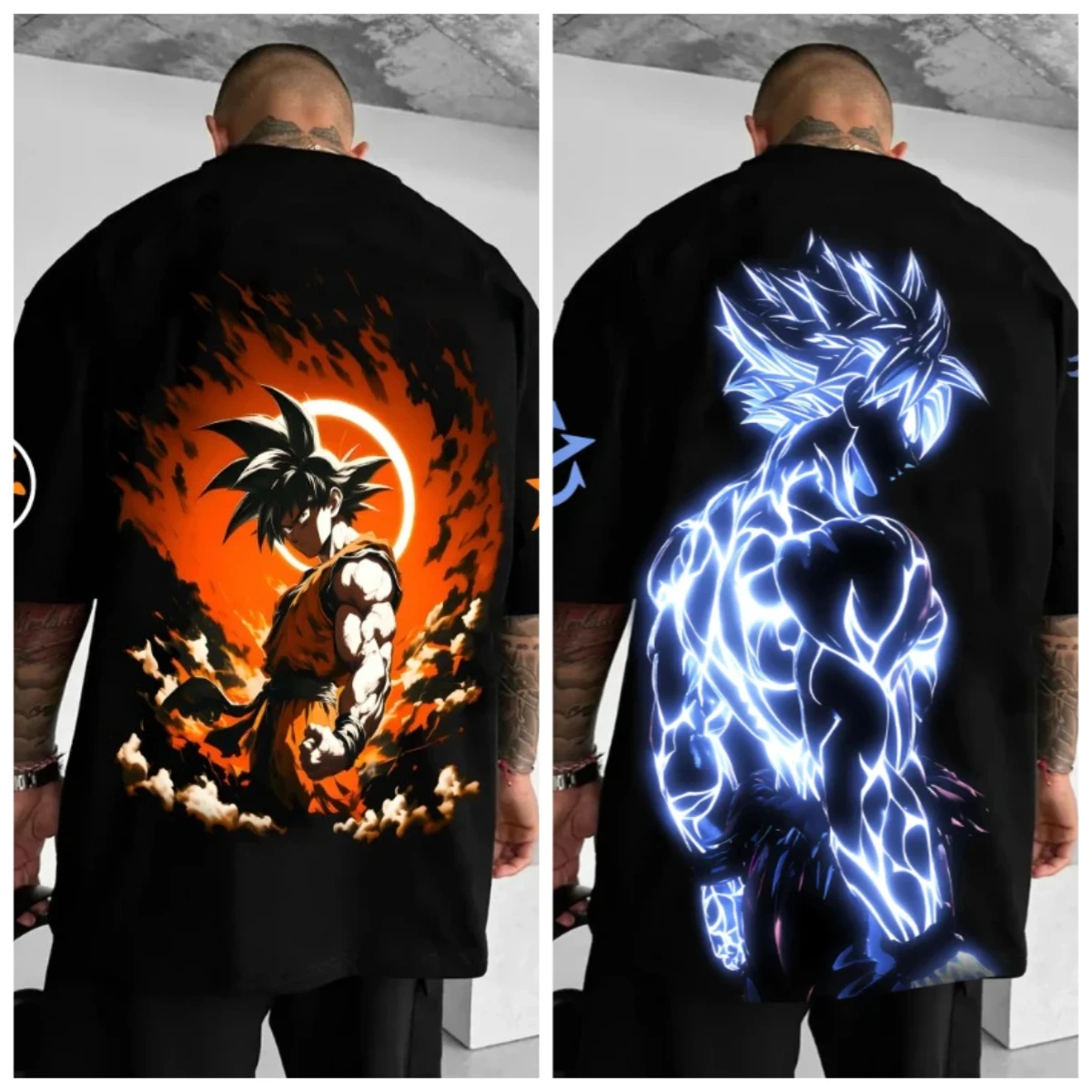 

Trendy Casual Dragon Ball Goku Japanese Anime Hot Blood Classic Portrait Cotton Fashion Street Style Unisex Harajuku Y2K Style