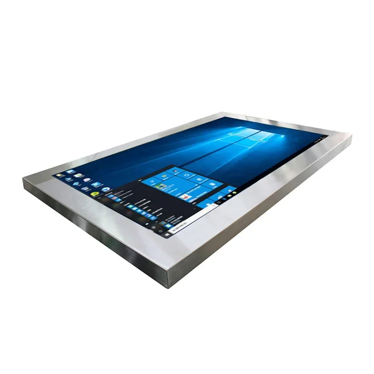 32/43/49/55 Inch Outdoor TFT LCD Screen Waterproof IP67 Rating Capacitive Touch M/onitor Stainless Steel Display