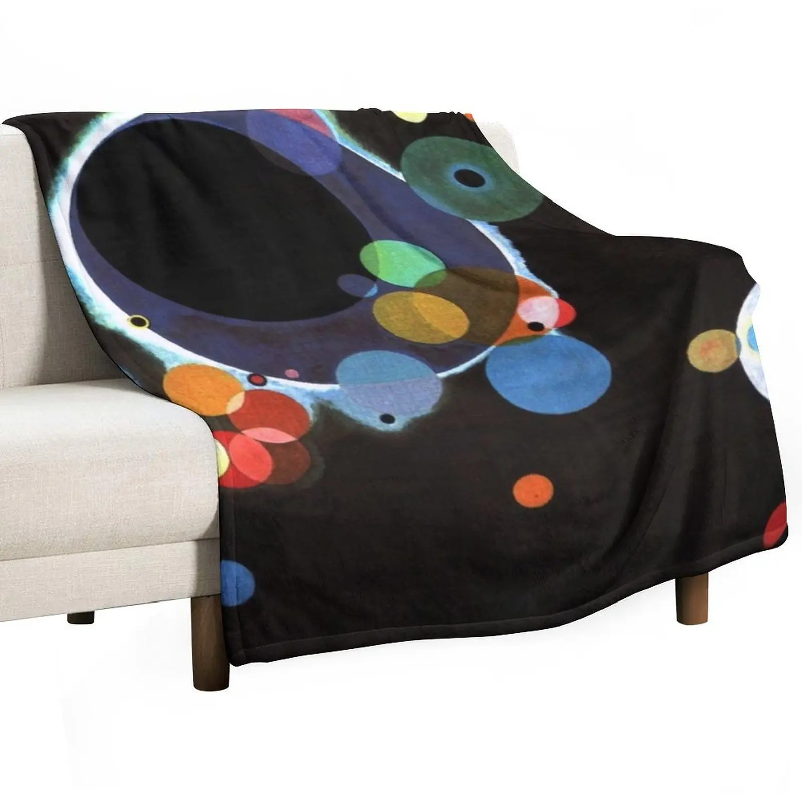 Kandinsky - Several Circles, famous abstract artwork Throw Blanket Bed Vintage Kid'S Fashion Sofas Blankets