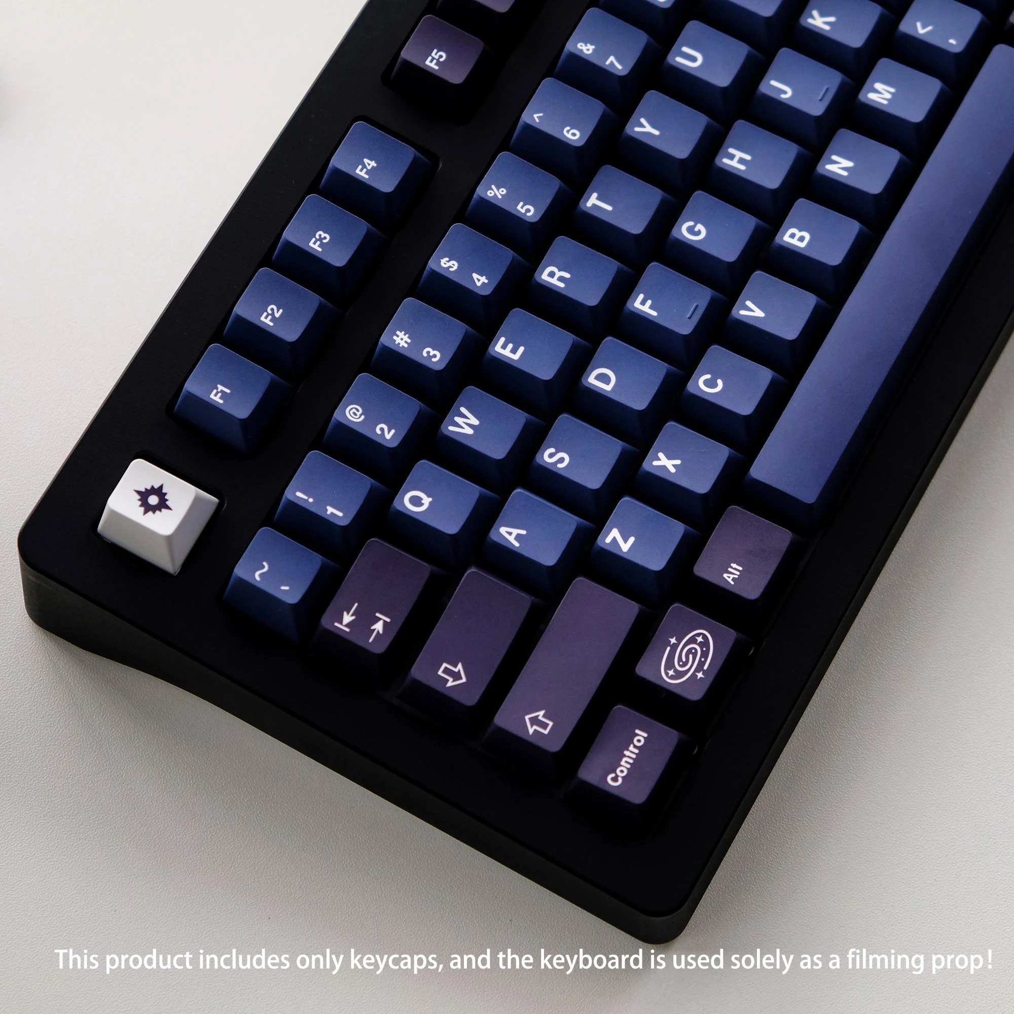 

130-клавишный набор колпачков из ПБТ с сублимационной краской, колпачок с вишневым профилем Milky Way для переключателей Gateron MX, механическая игровая клавиатура