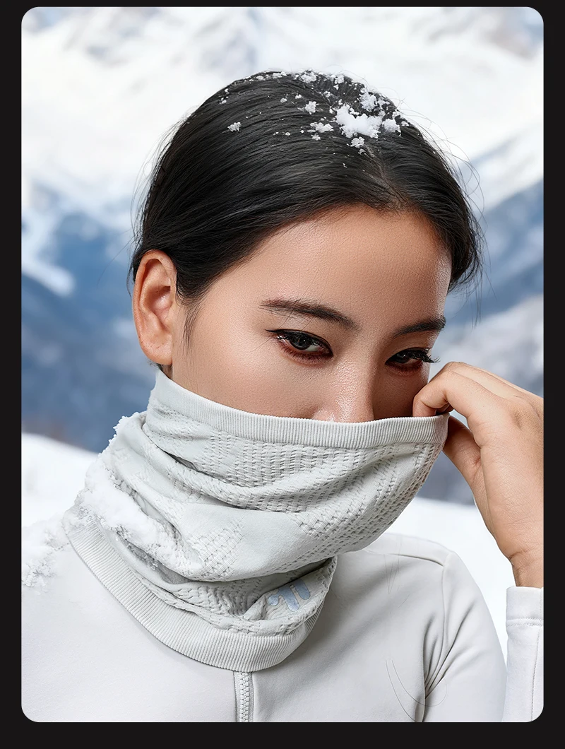 WEST BIKING Gestrickter Nackenwärmer Winddichte Gesichtsmaske Atmungsaktiver Thermoschal für Radfahren Motorradfahren Herbst Früher Winter 4 Farben – Detail 18