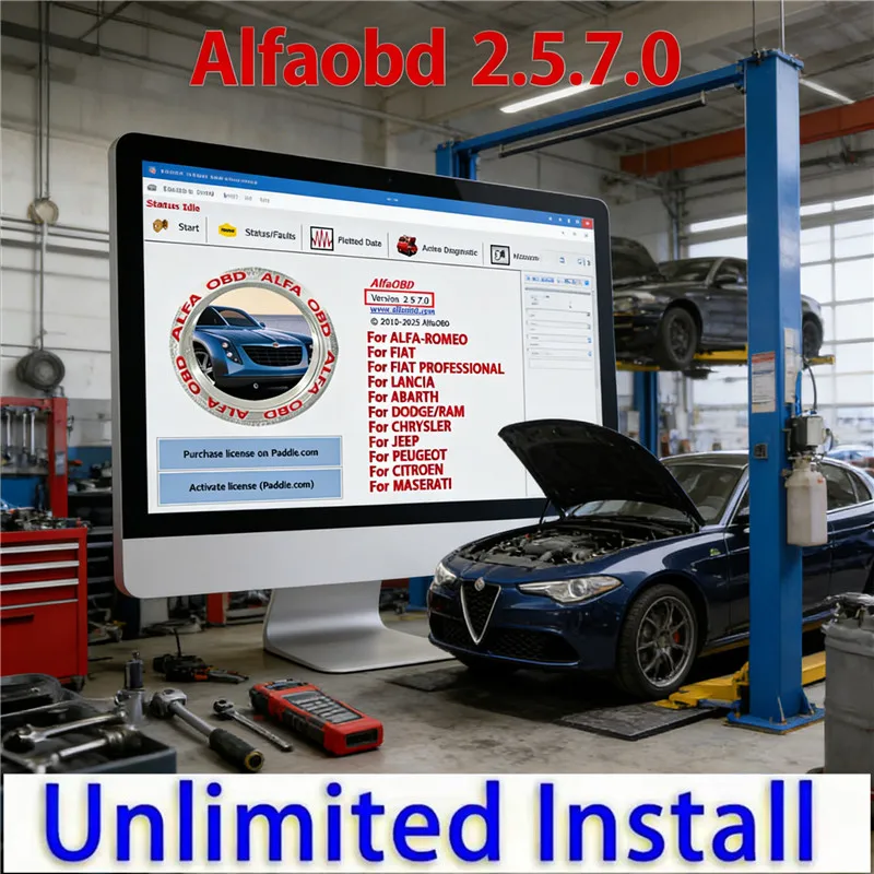 

Best AlfaOBDv 2.5.7.0 For Windows Full Licensed-Diagnosis FOR Alfa Fiat Lancia Abarth Dodge RAM Chrysler Jeep Peugeot Citroën