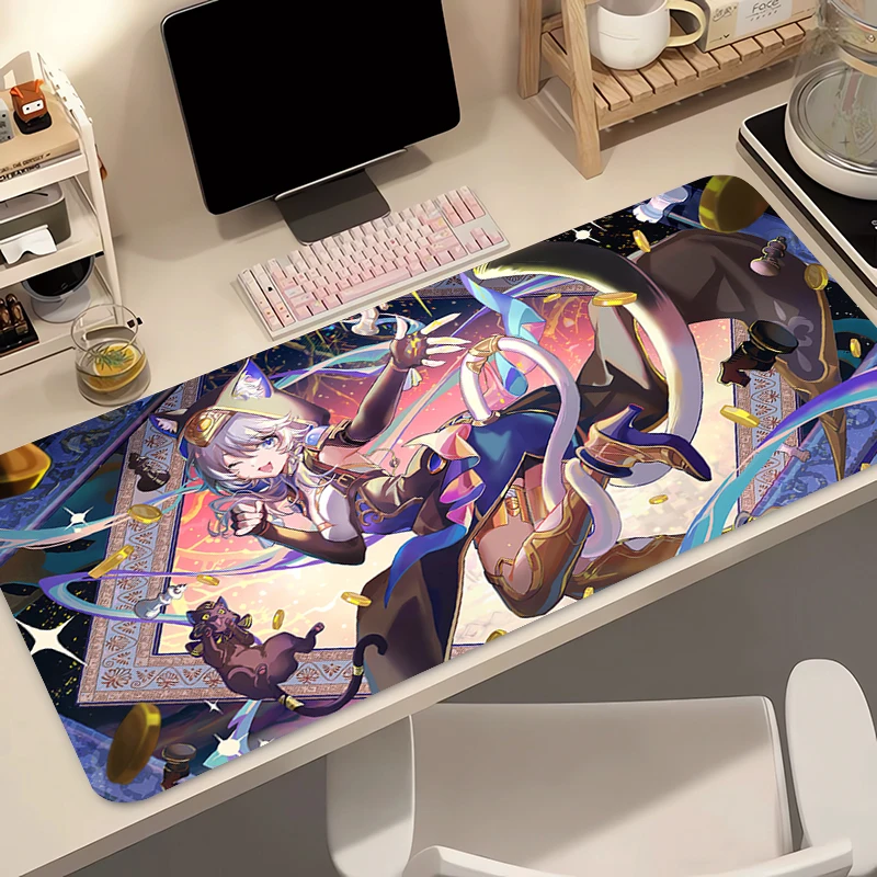 Mouse Pad Game Rubber Mini Pc Honkai Star Rail Cipher Keyboard Pad Laptop Computer Speed Desktop Mat Gaming Acessories Mousepad