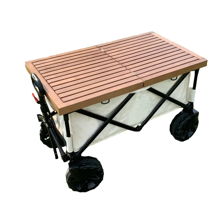 Hot Selling Veer Wagon Utility Portable Folding Wagon Garden Carts with Board Table