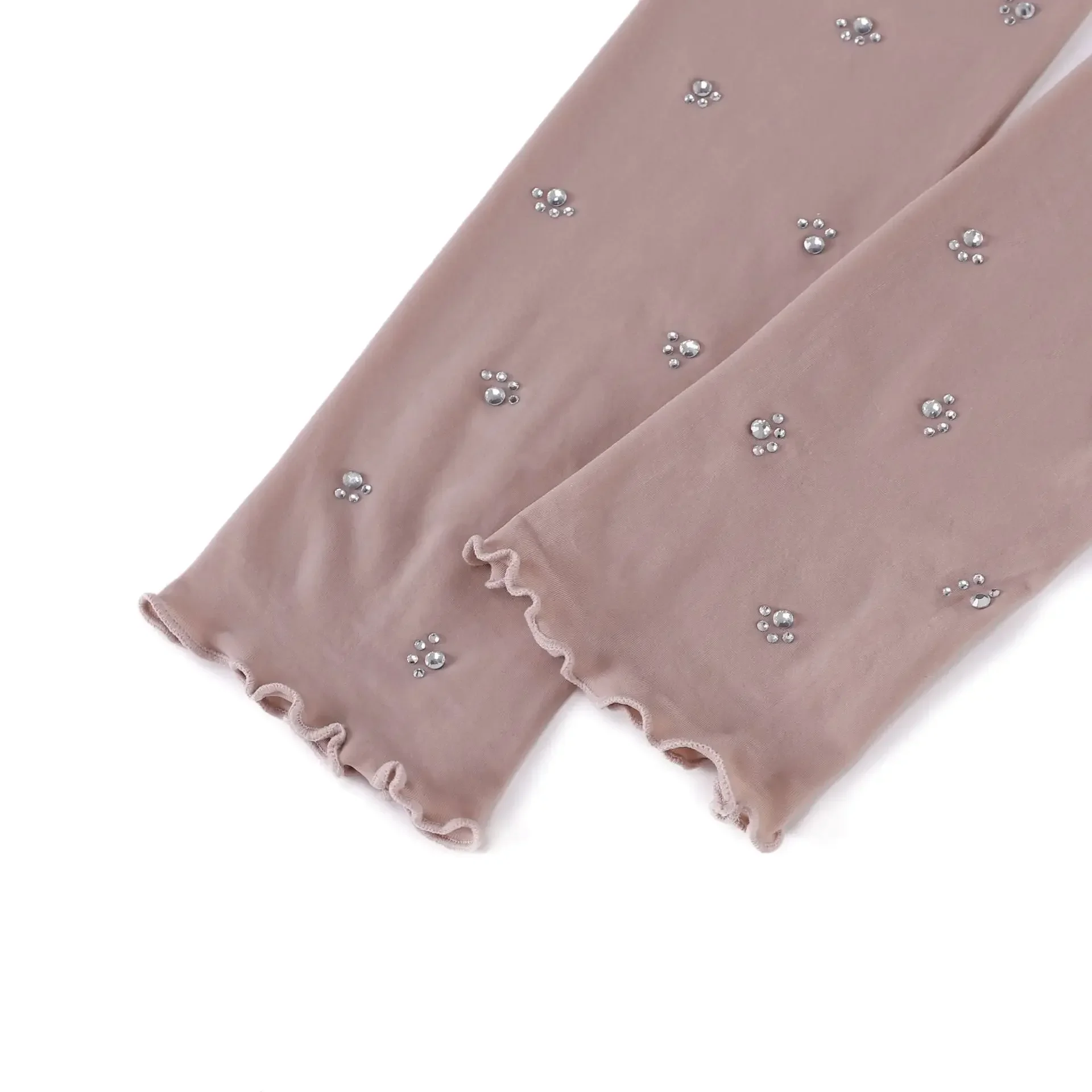 New 1pair Arm Sleeves Summer Sleeves for Women Diamonds Lace Sunscreen Sleeves Protective Cover Long Arm UV Protection Armbands