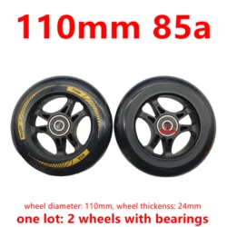 scooter wheel diameter 100mm 110mm thickness 24mm 90x24mm 2wheels/lot