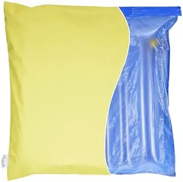 Air Cushion (Luminous Yellow) - Pressure Relief Seat Cushion for Sciatica, Tailbone & Back Pain | Orthopedic Inflatable