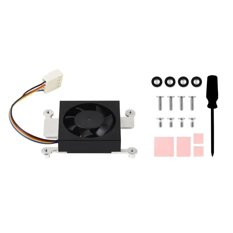 

Raspberry Pi CM4 Cooling Fan Heatsink with Screws and Thermal Tapes Low Noise Fast Cooling for Raspberry Pi Compute Module 4