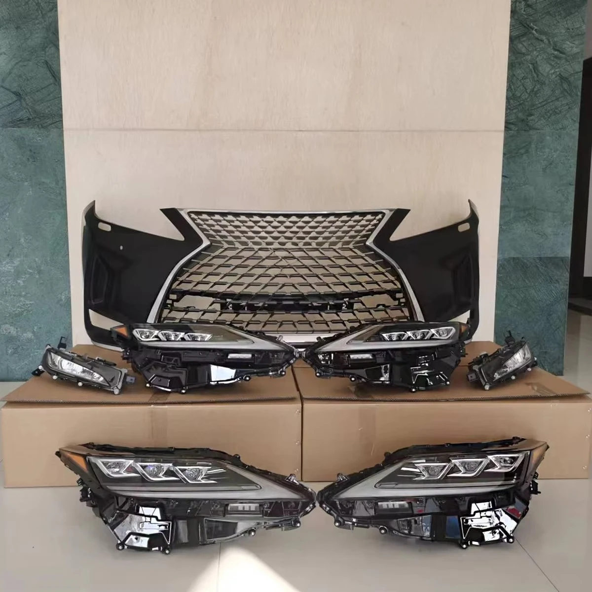 

Factory hot selling.Factory Price Facelift Body Kit for Lexus RX 2016-2019 Upgrade to 2021 Look Like Front Bumper Headlight