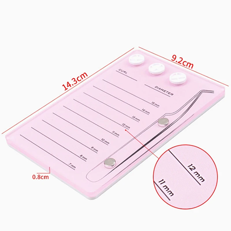 Paleta de pestañas magnéticas acrílicas 2 en 1, paleta de colores, extensiones, paleta, pegamento para pestañas, soporte para pestañas, herramientas de maquillaje