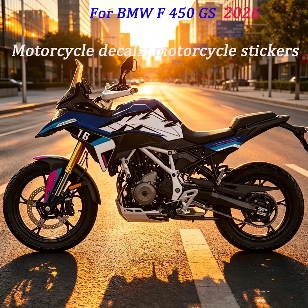 F450GS F450GS Fuel Tank Side Decal Protector Decoration Sets Stickers For BMW F 450 GS F450 GS 2026- Motorcycle Refit Full Body