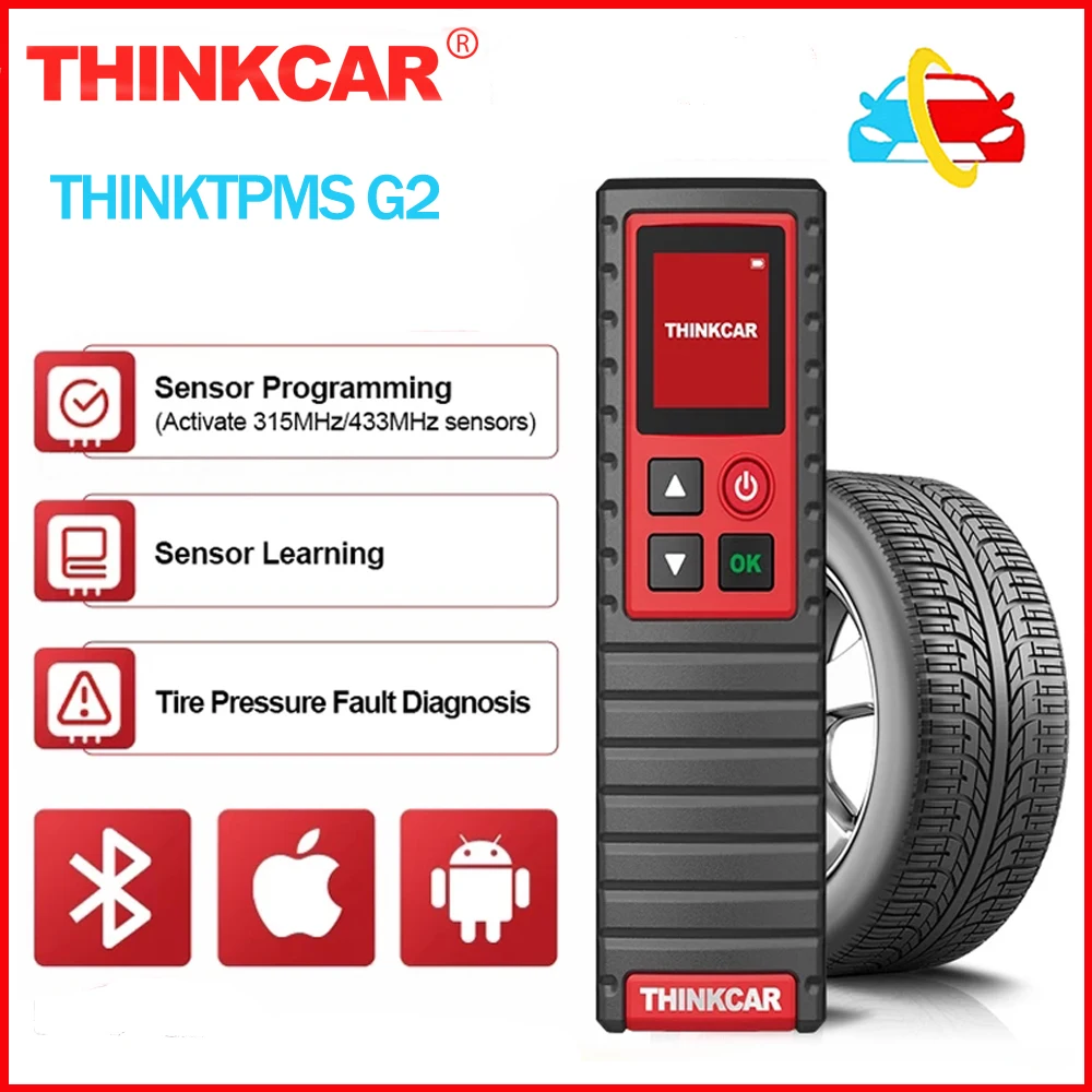 

2024 Newest THINKCAR THINKTPMS G2 G1 Car Tire Pressure Diagnosis Tools Automotive TPMS Sensor for THINKTOOL Mini PRO/PROS