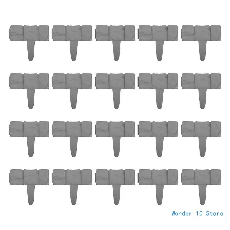 

Garden Edging Border Plastic Landscape Edging Imitation Stone Effect Fence Flower Bed Edging Decorative Lawn Fence